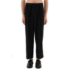 SASQUATCHFABRIX Wide Leg Pleated Trousers Men BLACK Suits